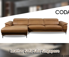 Buy Genuine High Quality Full Leather Sofa In Singapore | SALE Alert !!