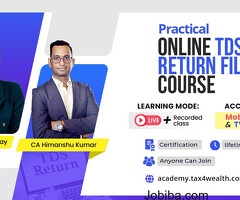 Flat Upto 50% off on Practical Online TDS Return Filing Certification Course | Academy Tax4wealth