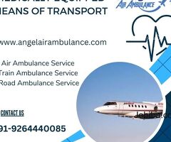 Take the Best Medical Air Ambulance in Guwahati from Angel at Suitable Cost
