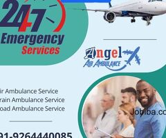 Use the Extra Safe Medical Air Ambulance in Kolkata by Angel with World Cost Medical Care