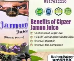 Jamun Juice improves health of the skin, eyes, heart & strengthens your gums and teeth.