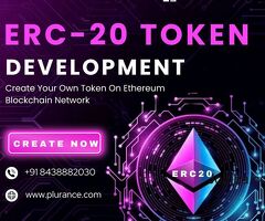 Plurance's ERC20 token development to tokenize your vision