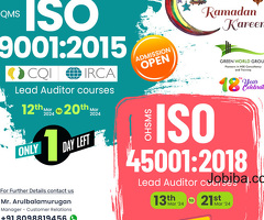 IRCA Lead Auditor courses at best cost