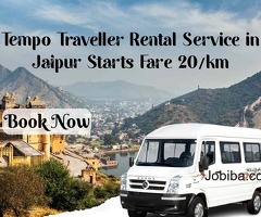Tempo Traveller Rental Service in Jaipur Starts Fare 20/km