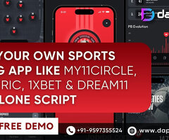 Turnkey Solutions: My11Circle, MPL, 7cric, 1xbet & Dream11 Clone Scripts