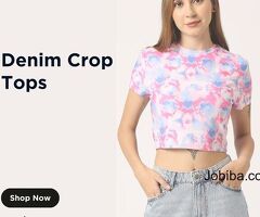 Buy Denim Crop Tops online in India - Lovegen