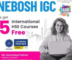 Achieve your HSE Career goals with NEBOSH IGC….!!